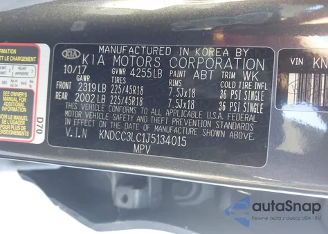 2018 Kia Niro Ex из США, поврежденный, VIN KNDCC3LC1J5134015